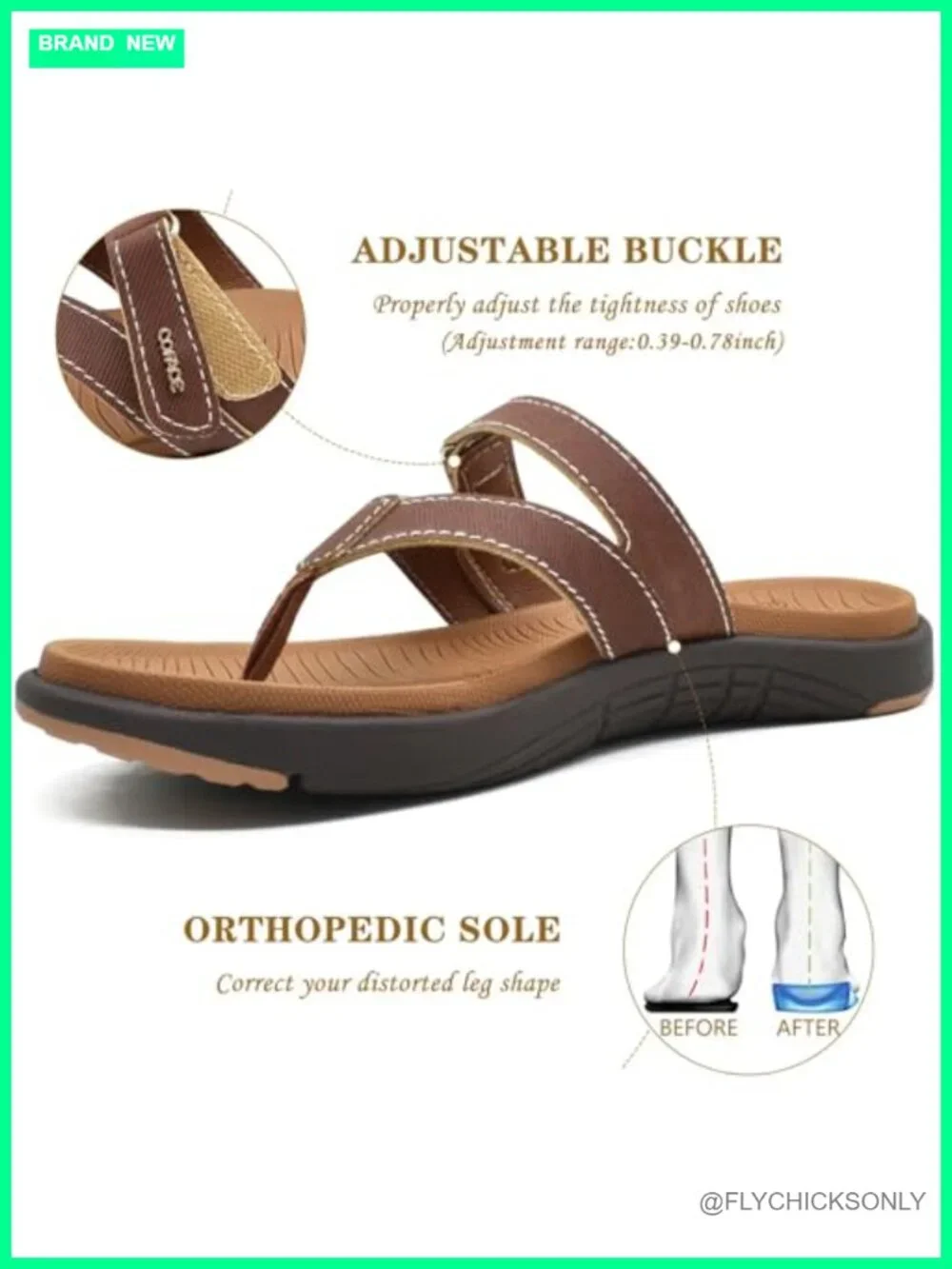 Womens Orthopedic Flip Flops Arch Support Yoga Walking Thong Sandals Athletic